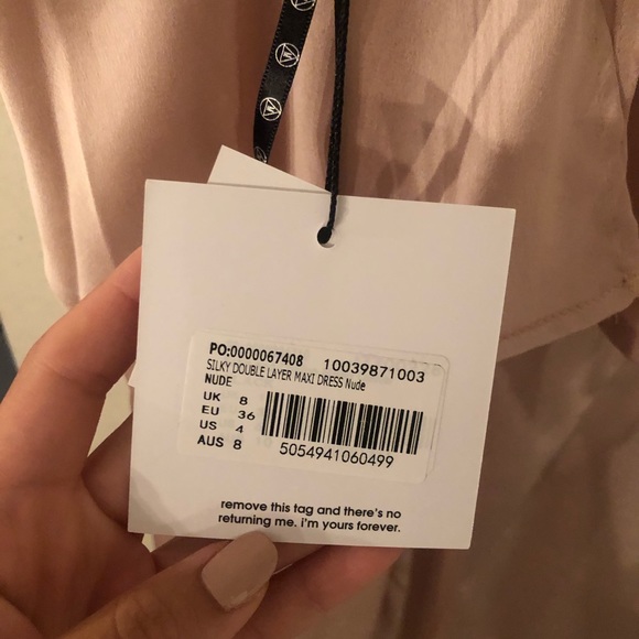 Misguided Silky Maxi Dress - Picture 5 of 6